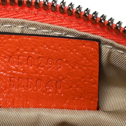 Gucci X THE NORTH FACE Monogram Textured Dollar Calfskin Embroidered Belt Bag Beige Ebony Mystic White Deep Orange 8 of 10