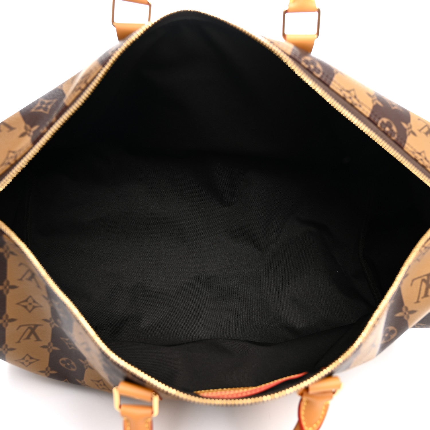Louis Vuitton X NIGO Reverse Monogram Stripe Keepall Bandouliere 50 Brown 4 of 8