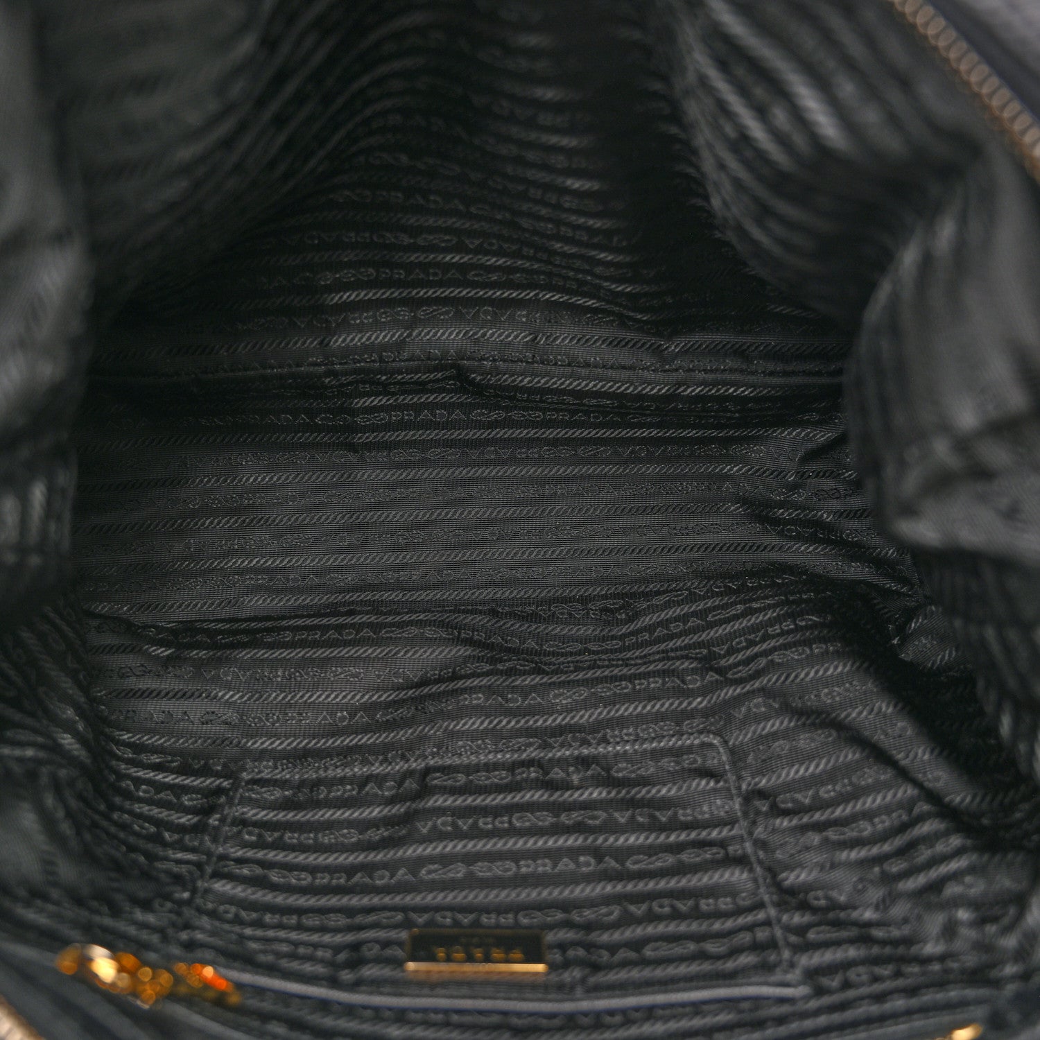 Prada Tessuto Nylon Saffiano Tote Black 5 of 14