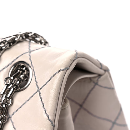 Chanel Calfskin Quilted Surpique 2.55 Reissue Flap White 13 of 16