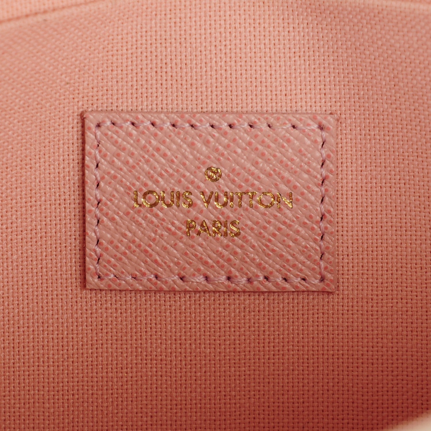 Louis Vuitton Damier Azur Pochette Felicie Chain Wallet Rose Ballerine 6 of 8