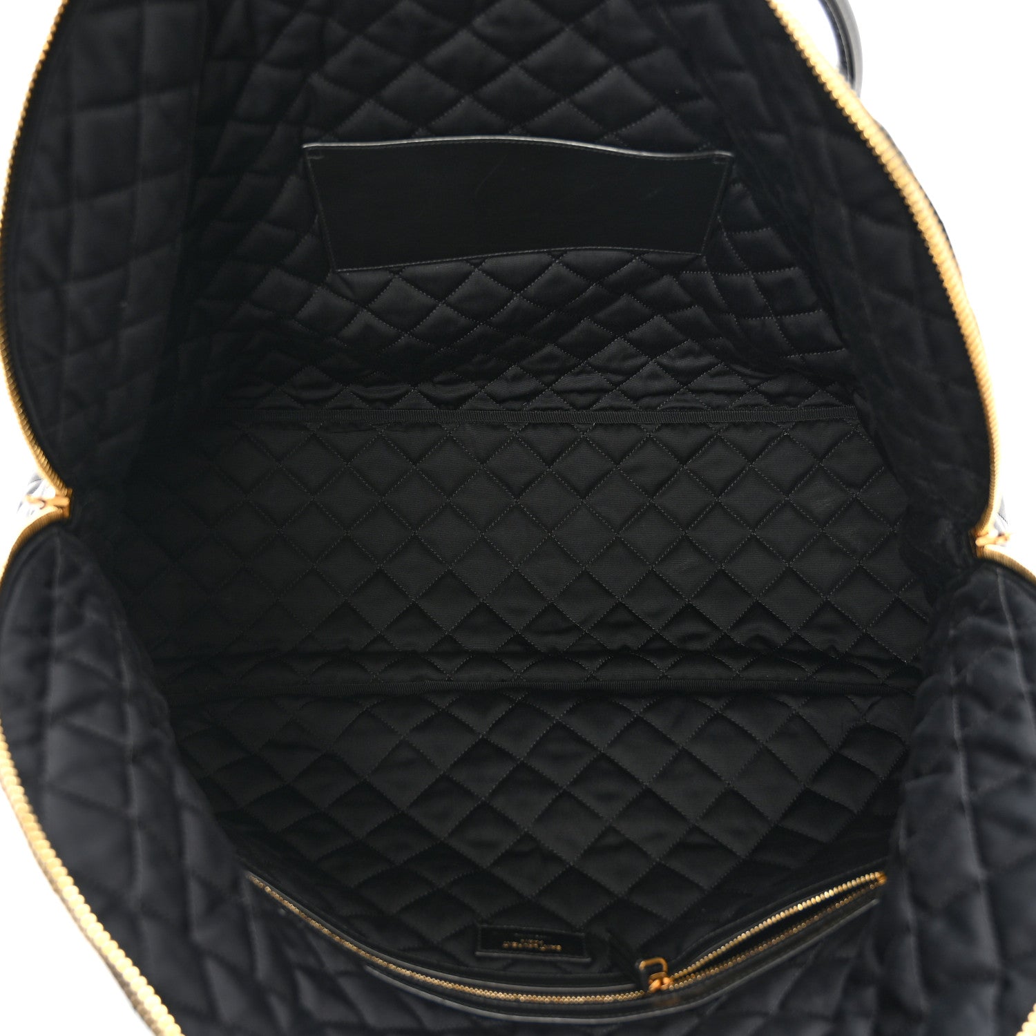 Saint Laurent Calfskin Quilted ES Giant Travel Bag Black 5 of 9