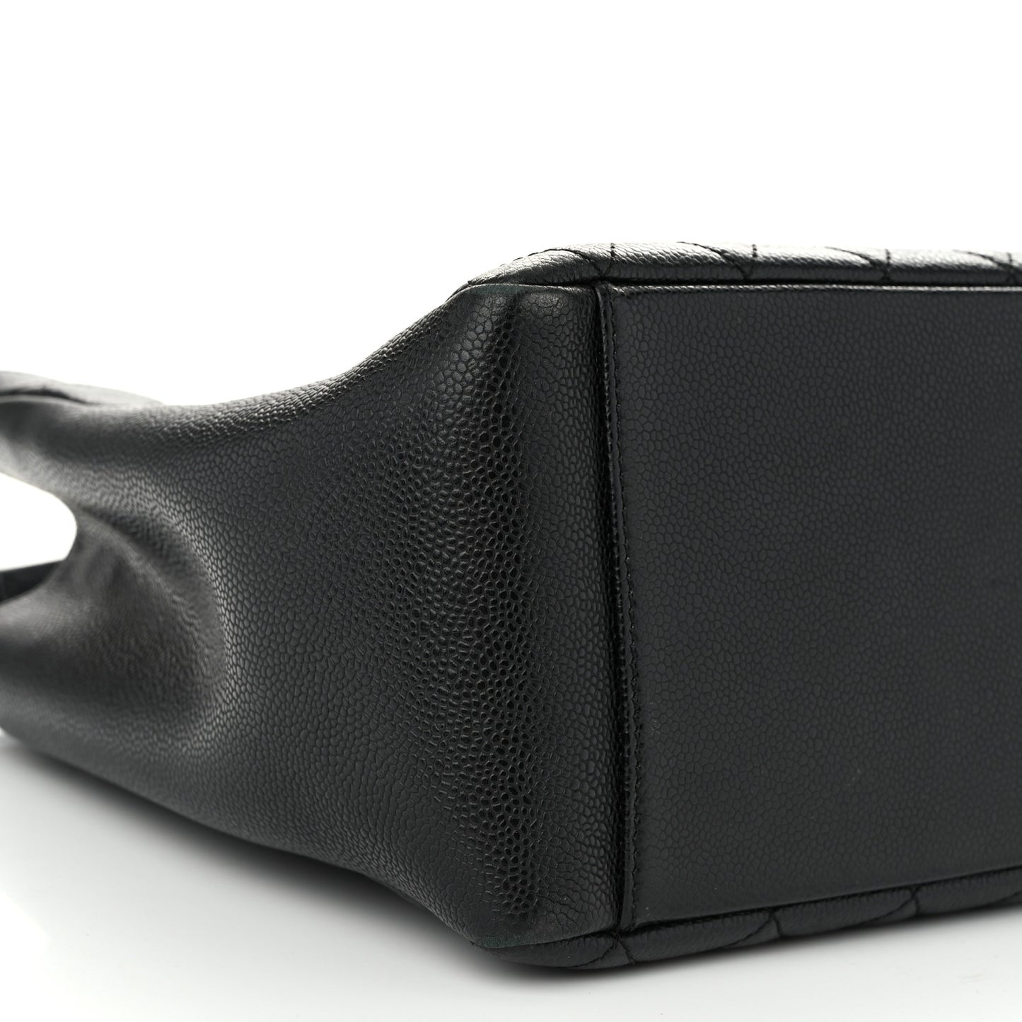 Caviar Quilted Grand Shopping Tote GST Black