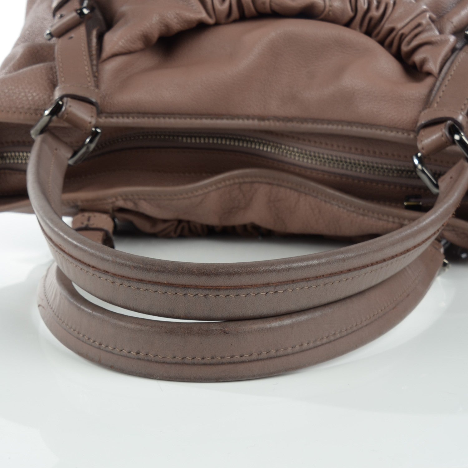 Burberry Heritage Grained Leather Farrar Drawstring Tote 9 of 11