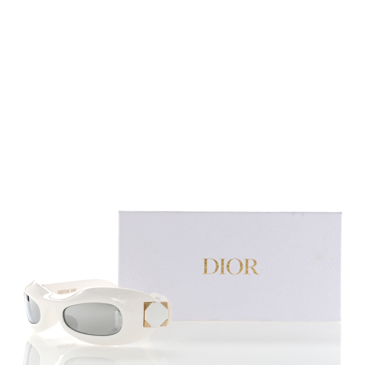 Christian Dior Lady 95.22 Round Sunglasses White 8 of 8