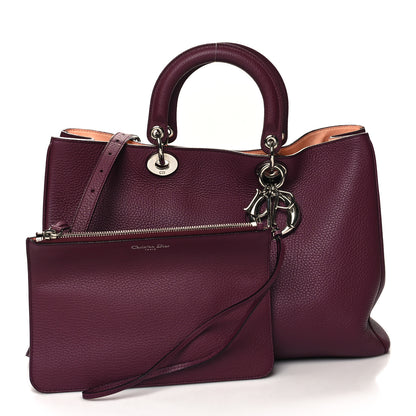 Christian Dior Bullcalf Large Diorissimo Tote Purple 3 of 16