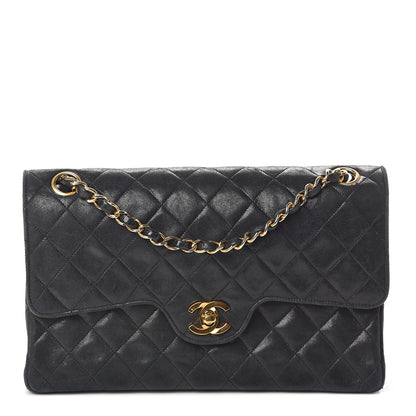 Chanel Lambskin Quilted Small Double Flap Black 1 of 10