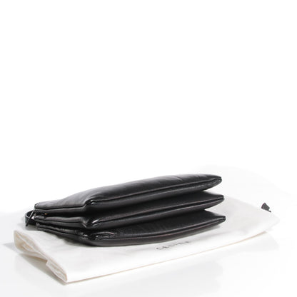 Celine Lambskin Large Trio Crossbody Bag Black 4 of 8