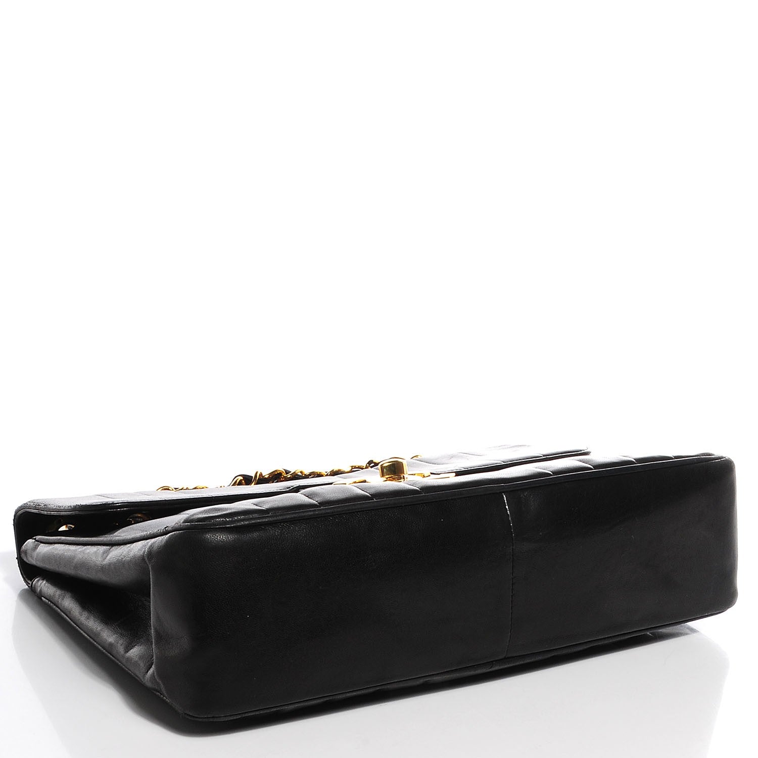 Chanel Lambskin Vertical Quilt Jumbo Flap Black 4 of 9
