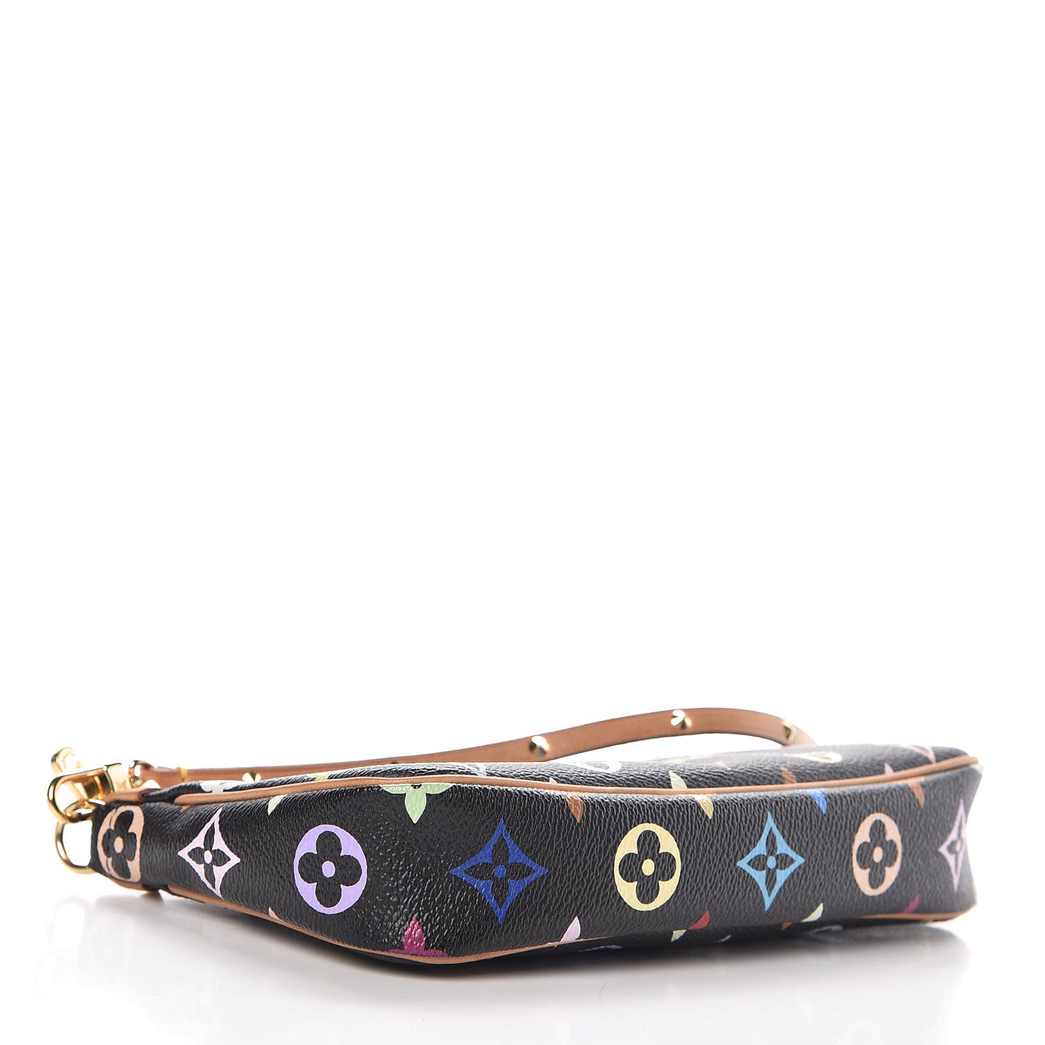 Louis Vuitton Monogram Multicolor Pochette Accessories Black 4 of 7