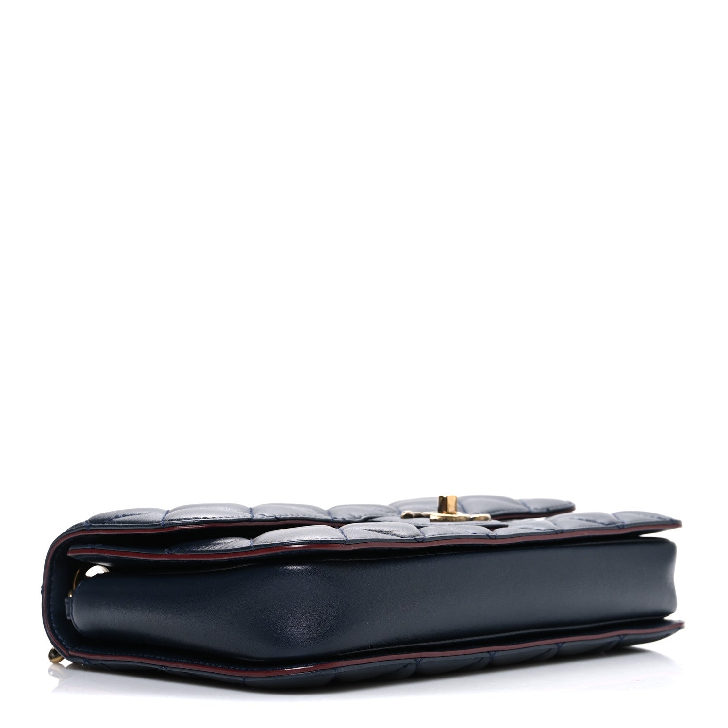Chanel Lambskin Quilted Medium Perfect Edge Flap Navy 3 of 8