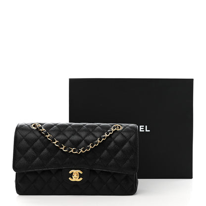 Chanel Caviar Quilted Medium Double Flap Black 11 of 11