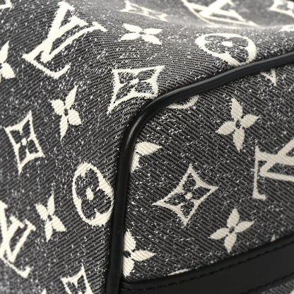 Louis Vuitton Denim Monogram Jacquard Speedy Bandouliere 25 Black 8 of 10