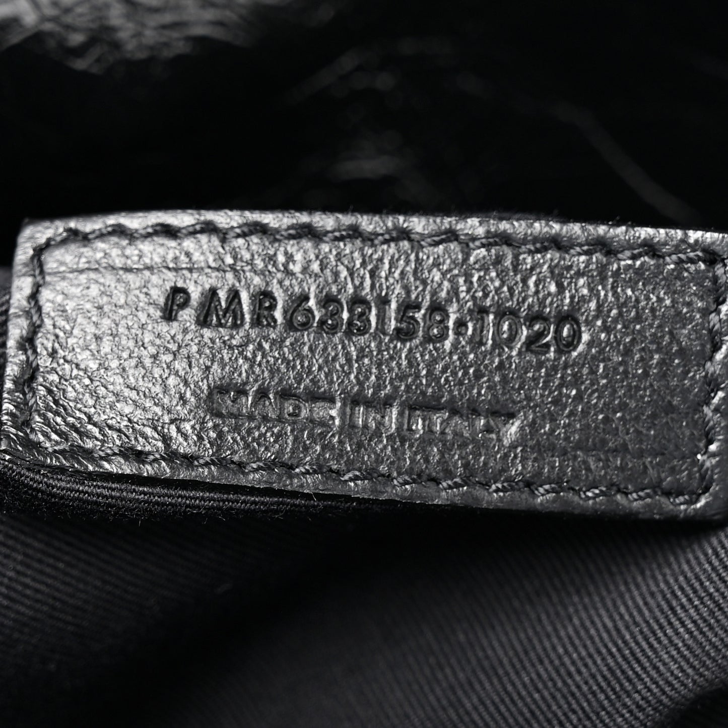 Crinkled Calfskin Matelasse Monogram Medium Niki Chain Satchel Black