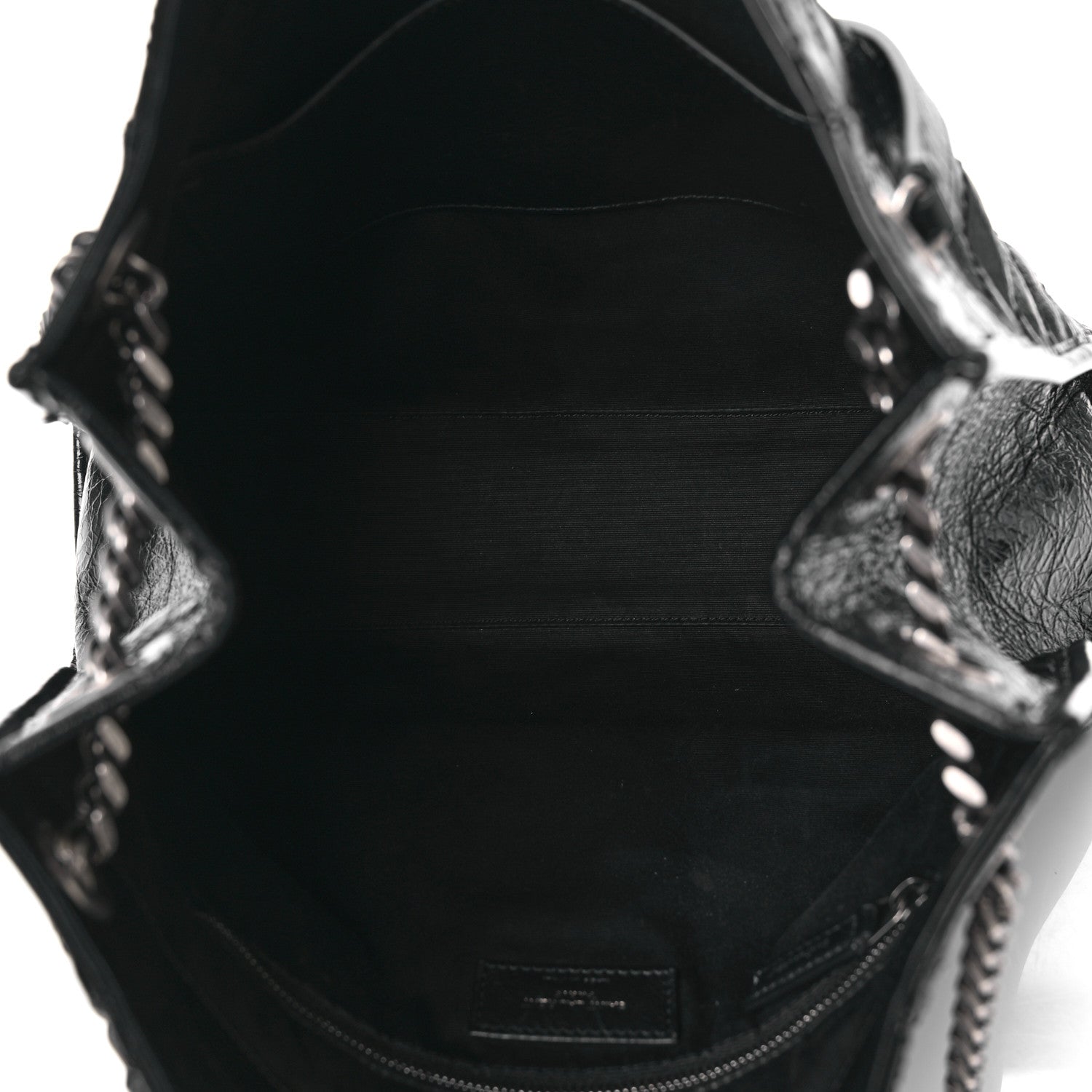 Saint Laurent Crinkled Calfskin Matelasse Monogram Medium Niki Shopper Tote Black 5 of 10