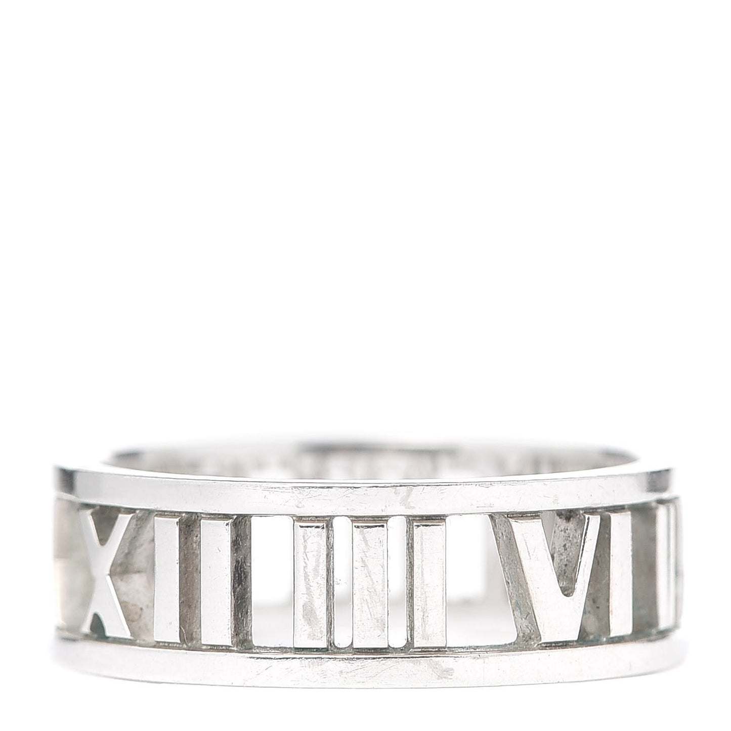 Sterling Silver Wide Atlas Open Ring 55 7.25