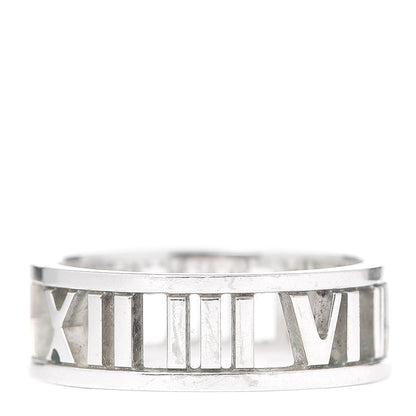 Tiffany Sterling Silver Wide Atlas Open Ring 55 7.25 3 of 4