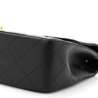 Chanel Caviar Quilted Jumbo Single Flap Black 10 of 11
