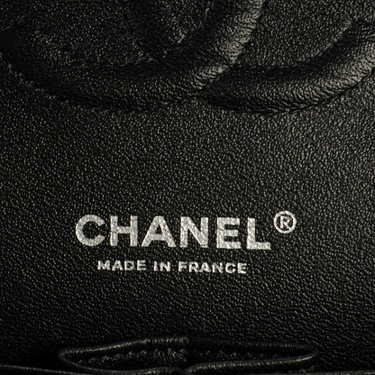 Chanel Lambskin Chevron Quilted Medium Double Flap So Black 8 of 9