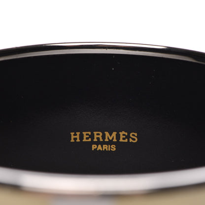 Hermes Enamel Printed Extra Wide Capitales Bracelet 70 5 of 7
