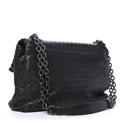 Bottega Veneta Nappa Intrecciato Large Olimpia Bag Ebano 2 of 4