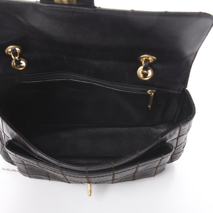 Chanel Lambskin Stitched Chocolate Bar Single Flap Brown 4 of 8