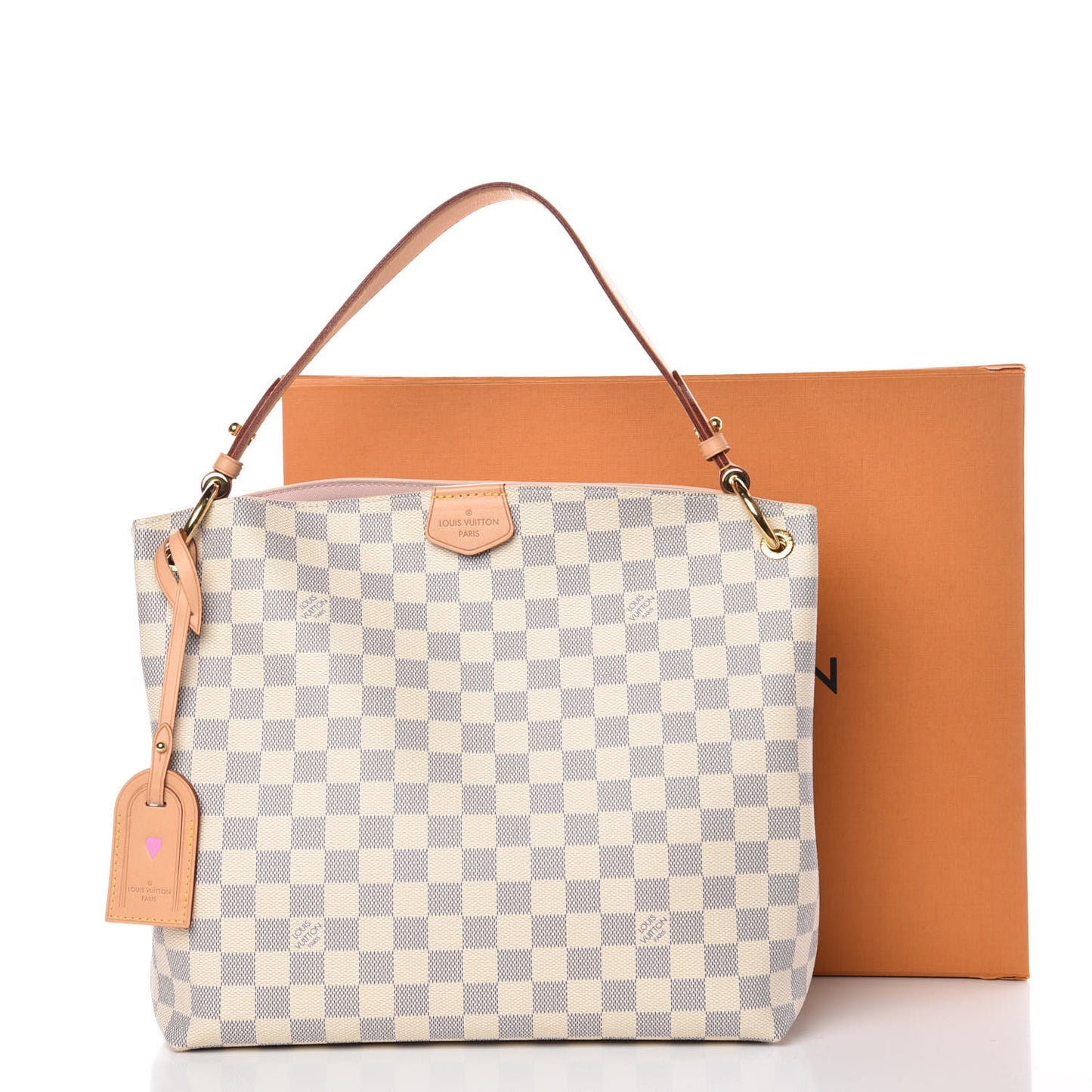 Damier Azur Graceful PM Rose Ballerine