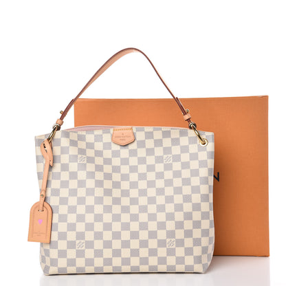 Louis Vuitton Damier Azur Graceful PM Rose Ballerine 12 of 12