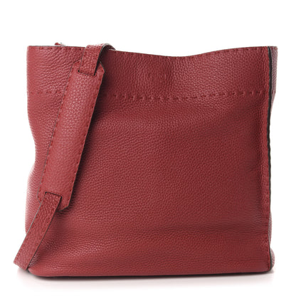Fendi Cuoio Romano Selleria Large Anna Bucket Bag Rosso 1 of 11