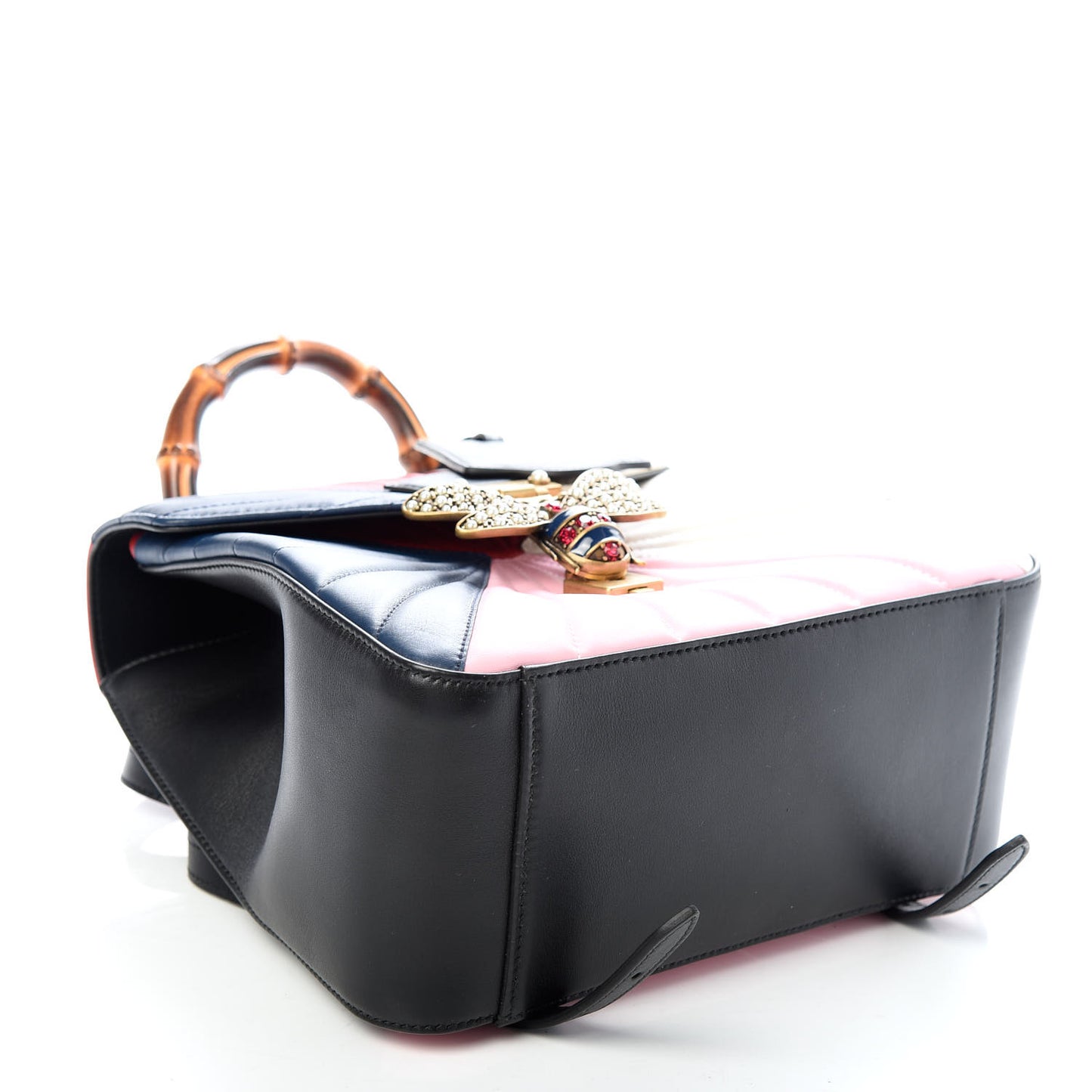 Calfskin Bamboo Trapuntata Queen Margaret Backpack Blue Agata Hibiscus Red Mystic White Sugar Pink