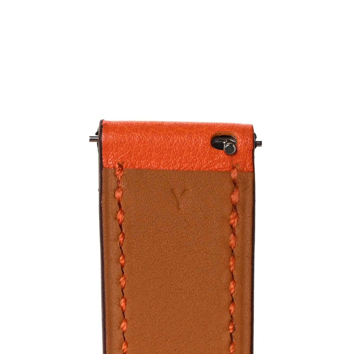Hermes Swift Heure H Watch PM Strap Orange 6 of 7