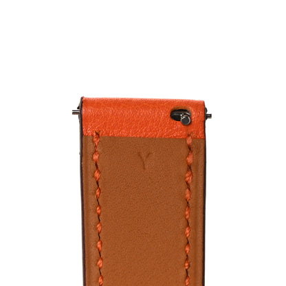 Hermes Swift Heure H Watch PM Strap Orange 6 of 7