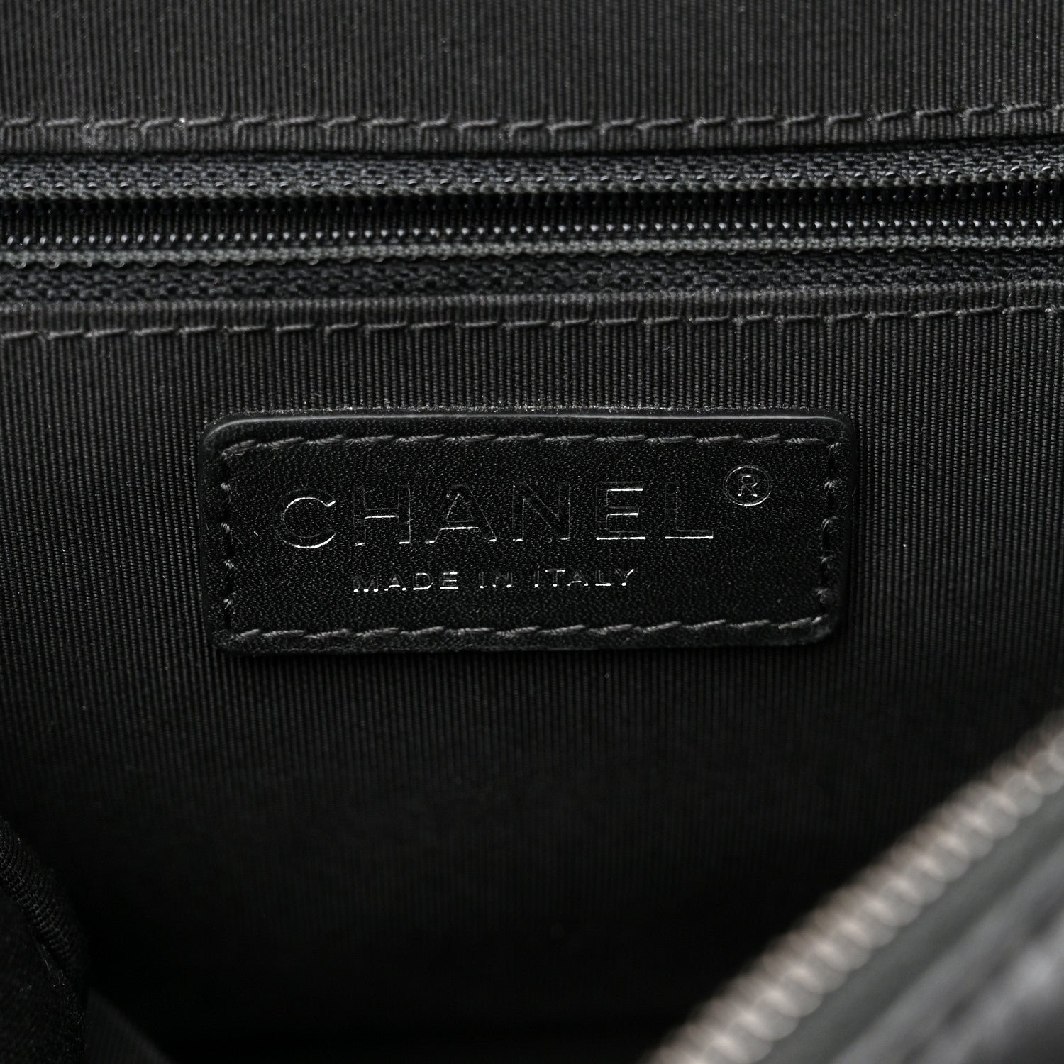 Chanel Crumpled Calfskin Quilted Medium Casual Rock Flap Black 7 of 10