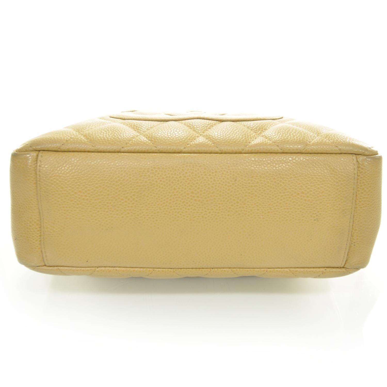Chanel Caviar Petit Shopping Tote PST Beige 4 of 9