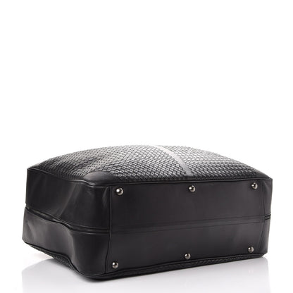 Bottega Veneta Nappa Intrecciato Luggage Travel Bag Nero Black 4 of 15
