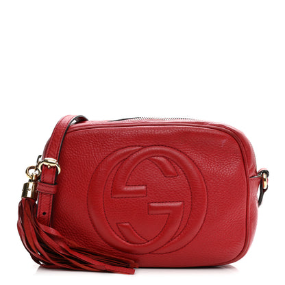 Gucci Pebbled Calfskin Small Soho Disco Bag Tabasco Red 1 of 18