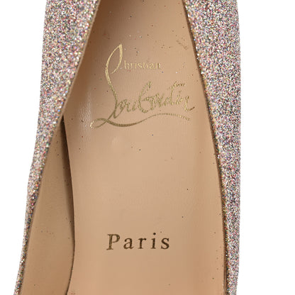 Christian Louboutin Glitter Mini Simple 85 Pumps 37  Gold 8 of 8