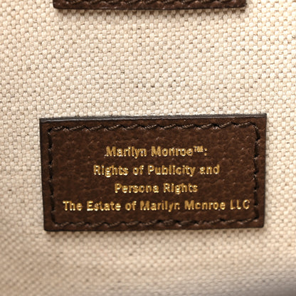 Gucci GG Supreme Monogram Cherry Marilyn Monoroe Tote Bag Beige Ebony New Acero Multicolor 8 of 13