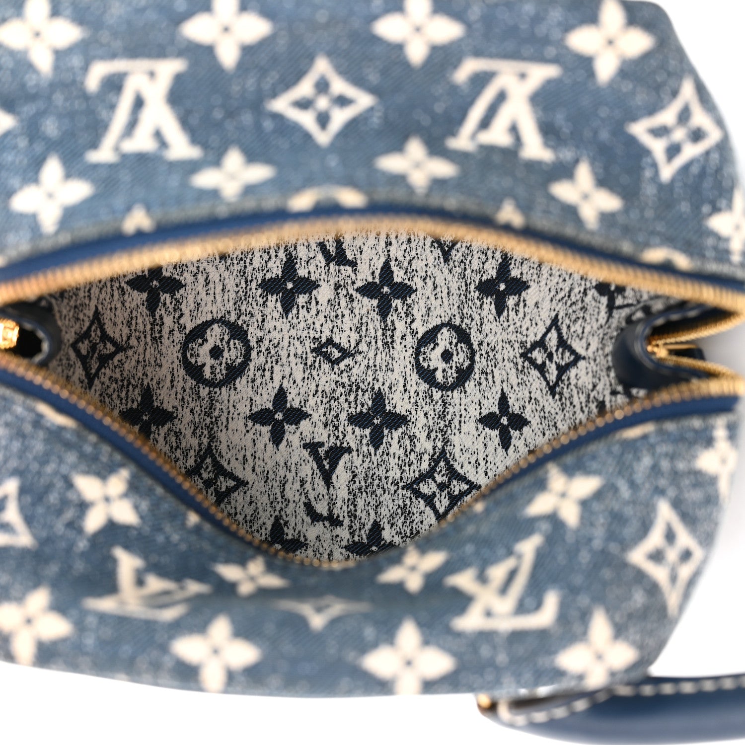 Louis Vuitton Monogram Jacquard Denim Square Bag Bleu 5 of 10