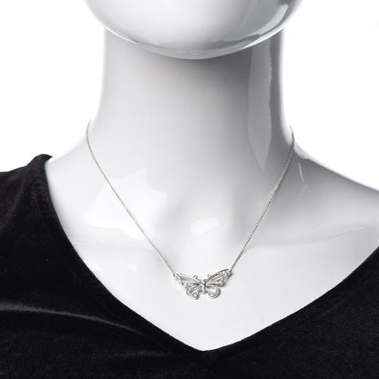 Tiffany Platinum Diamond .56ctw Enchant Butterfly Necklace 2 of 8