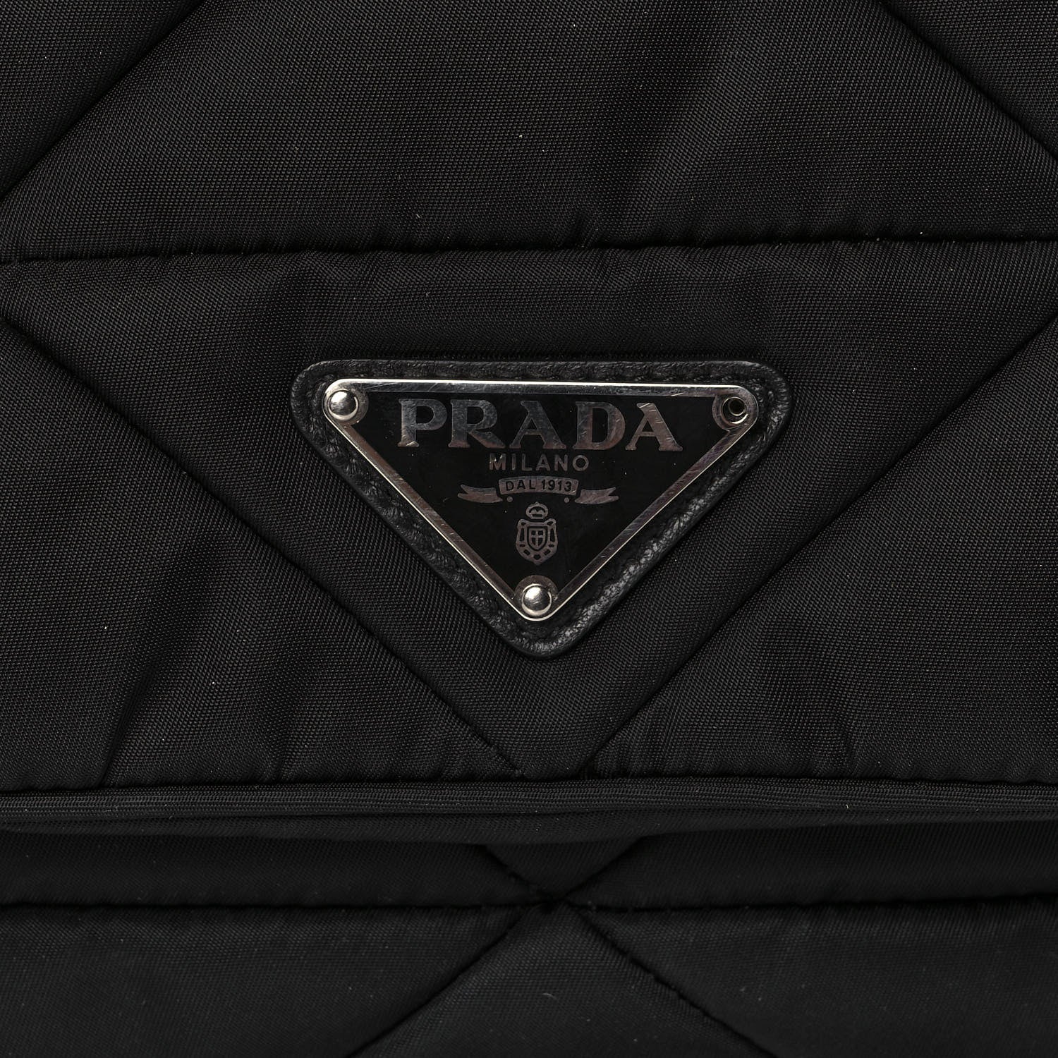 Prada Re-Nylon Quilted Padded Flap Shoulder Bag Black 8 of 8