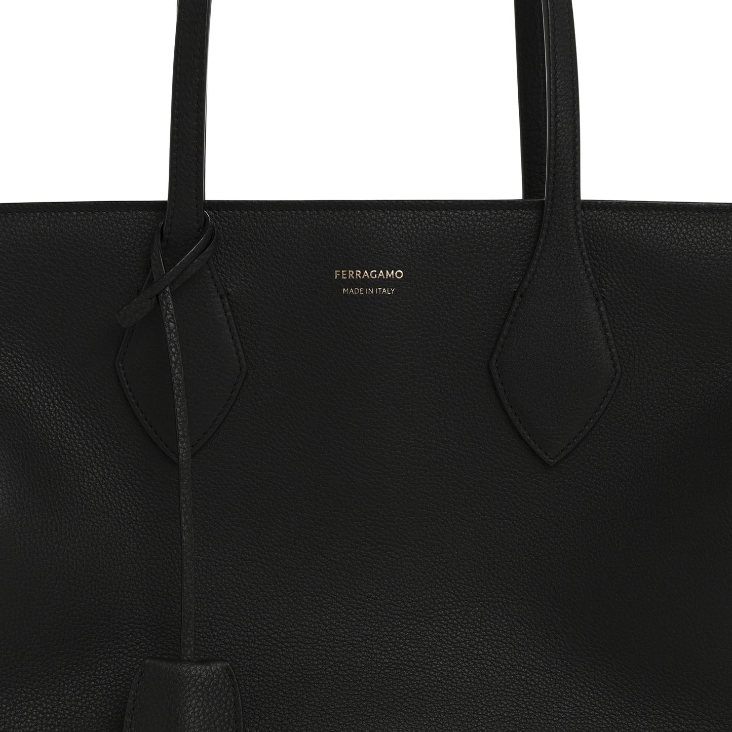 Grained Calfskin Medium Star Tote Black