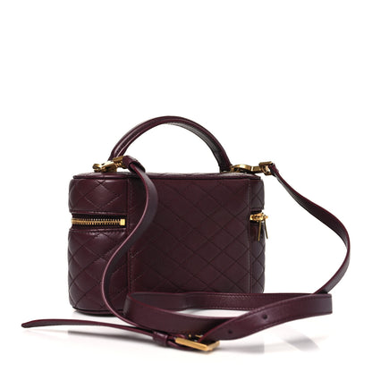 Saint Laurent Lambskin Quilted Mini Gaby Vanity Case Rouge Cabernet 2 of 10