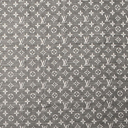 Louis Vuitton Wool Silk Monogram Denim Shawl Black 1 of 6