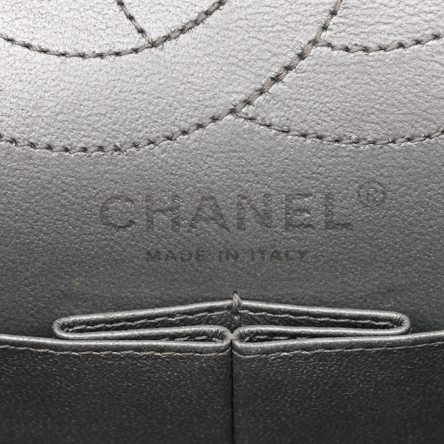 Chanel Metallic Aged Calfskin Quilted 2.55 Reissue 226 Flap Silver 6 of 9