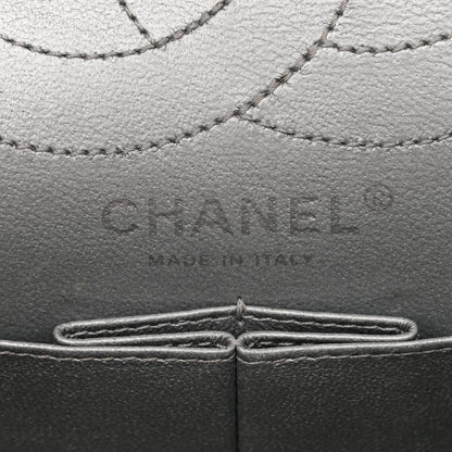 Chanel Metallic Aged Calfskin Quilted 2.55 Reissue 226 Flap Silver 6 of 9