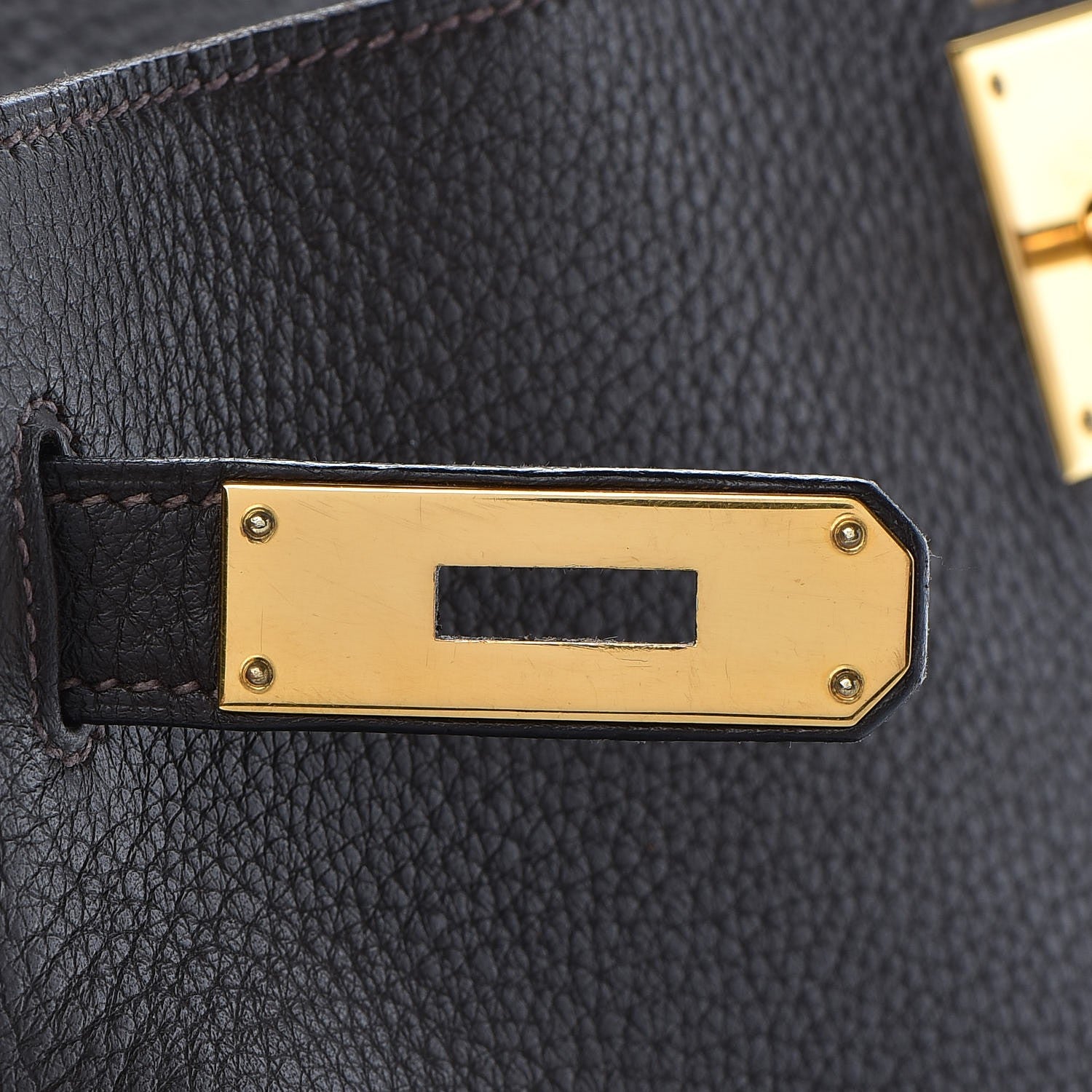 Hermes Taurillon Clemence Kelly Retourne 32 Chocolate 21 of 41