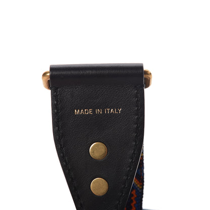 Christian Dior Canvas Embroidered Studded Mexico Shoulder Strap Multicolor 3 of 3