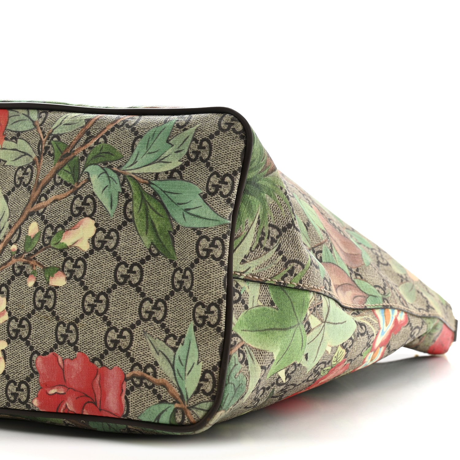 Gucci Soft GG Supreme Monogram Tian Medium Crossbody Tote Beige Multicolor New Acero 11 of 13