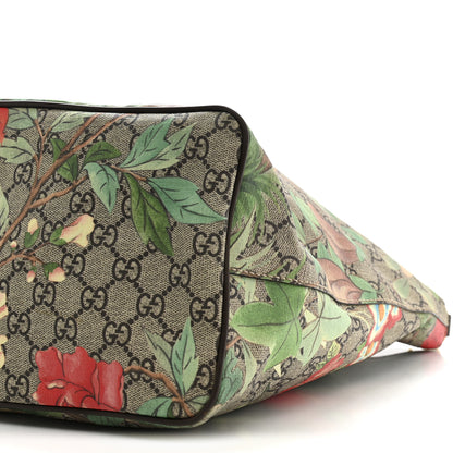 Gucci Soft GG Supreme Monogram Tian Medium Crossbody Tote Beige Multicolor New Acero 11 of 13